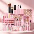 All-in-One Makeup Kit with Face Palette Lip Blush Contour Eye Shadow & Brushes