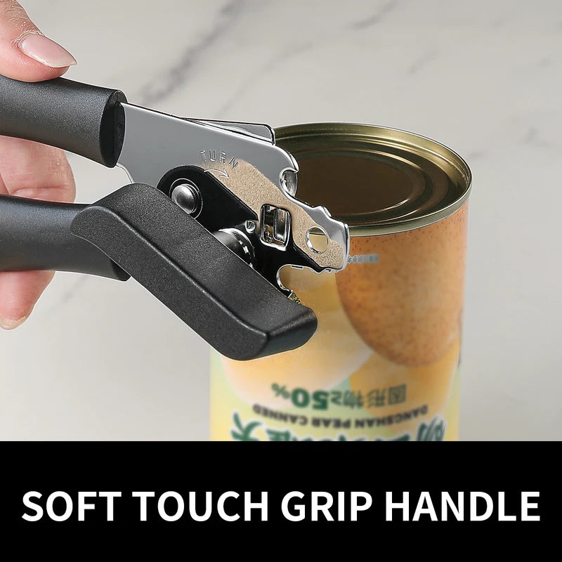 Manual Can Opener Stainless Steel Bottle & Jar Opener Kitchen Tool