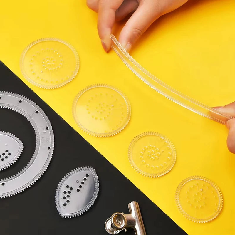 Spirograph Drawing Toy Set for Kids & Students Educational Art Crafts Gears & Stencils