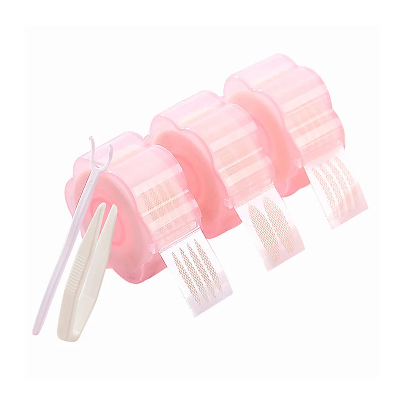 Water-Activated Double Eyelid Tape Set - Invisible, Glue-Free, Long-Lasting, 360 Pieces