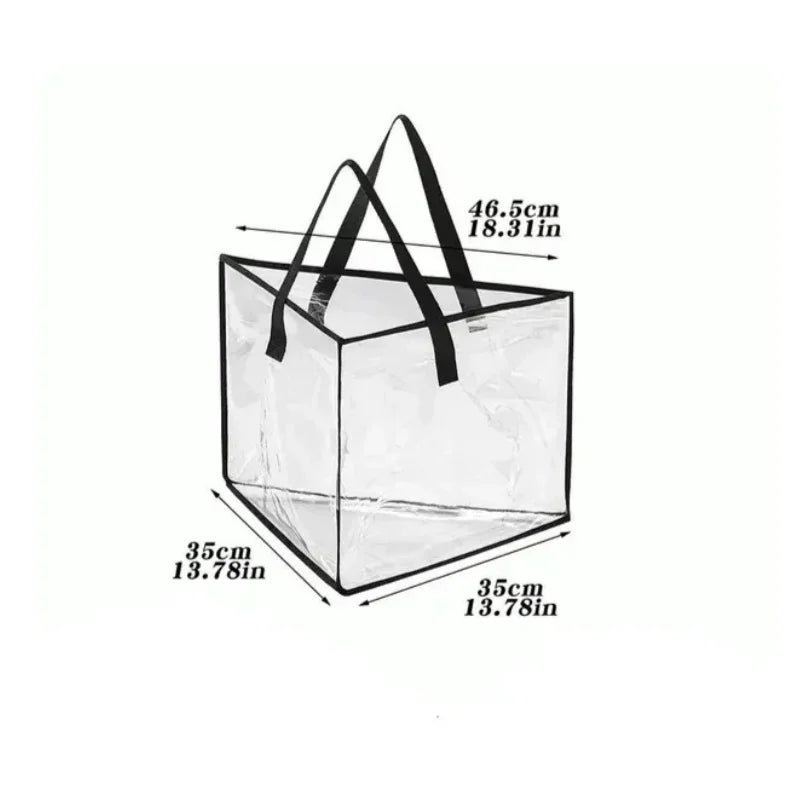 Clothes Hanger Storage Bag Organizer Space Saver with Handles - Triangle & Square Varieties