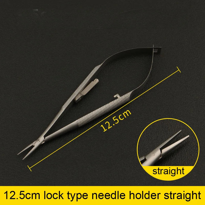 Needle Holder Microsurgery Surgical Needle Device Stainless Steel Fine Tip