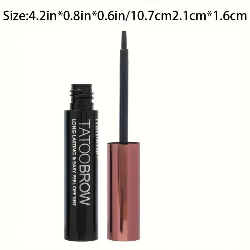 Semi-Permanent Eyebrow Gel Tint - Waterproof Transfer-Proof for Fuller Brows