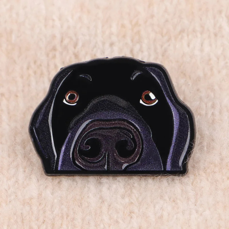 Cute Cartoon Dog Enamel Pins for Pet Lovers Backpack Accessories Funny Brooches