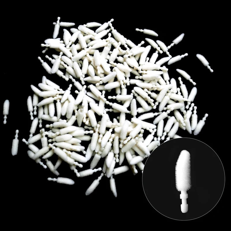 Disposable Lip Brush Replacement Heads 500pcs Makeup Tool Cotton Tips