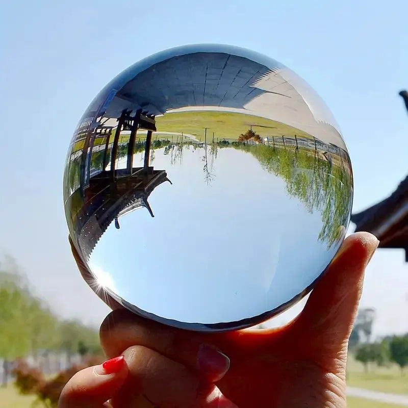 100mm Clear Glass Crystal Ball Photography Prop Feng Shui Home Decor Sphere