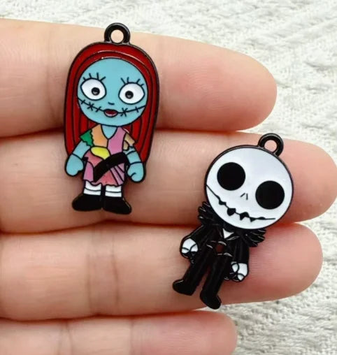 10 pcs Enamel Halloween Charms for Jewelry Making Necklaces Earrings Bracelets DIY Crafts