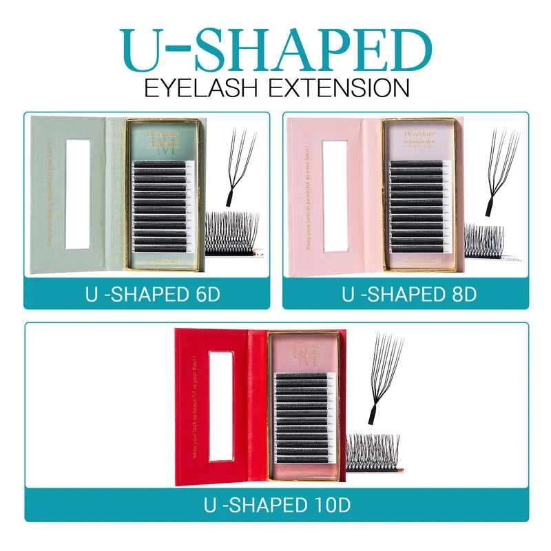 Eyelash Extension Tray Set with 3D-6D Curl & Multiple Lengths - 12 Lines
