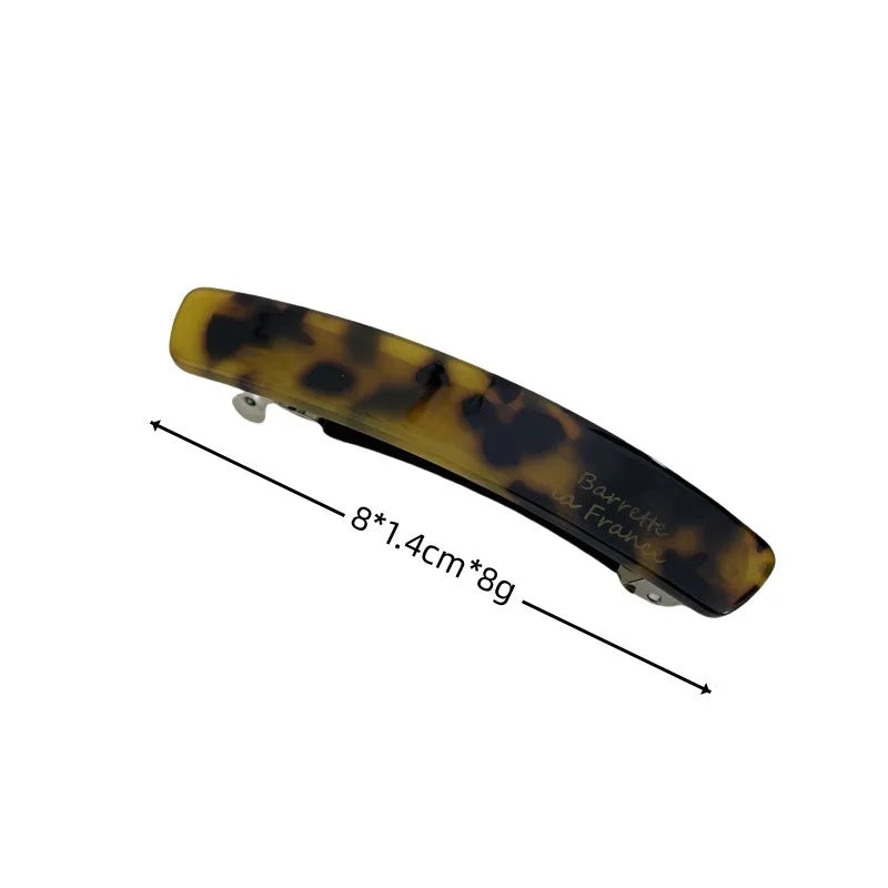 Acetate Geometric Hair Clips Set - Colorful Elegant Hair Accessories for Women