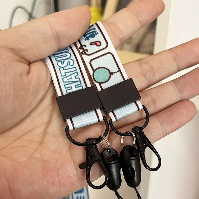 Hatsune Miku Film & TV Lanyard Keychain - Anti-Lost Wrist Strap Portable Accessory