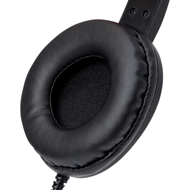 USB Headset with Microphone Mute Noise Cancelling for PC - 3.5mm Business Headphones