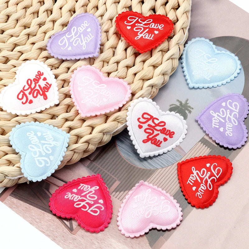 Heart-Shaped Sponge Artificial Petal for DIY Sewing Crafts and Wedding Decor - 50PCS