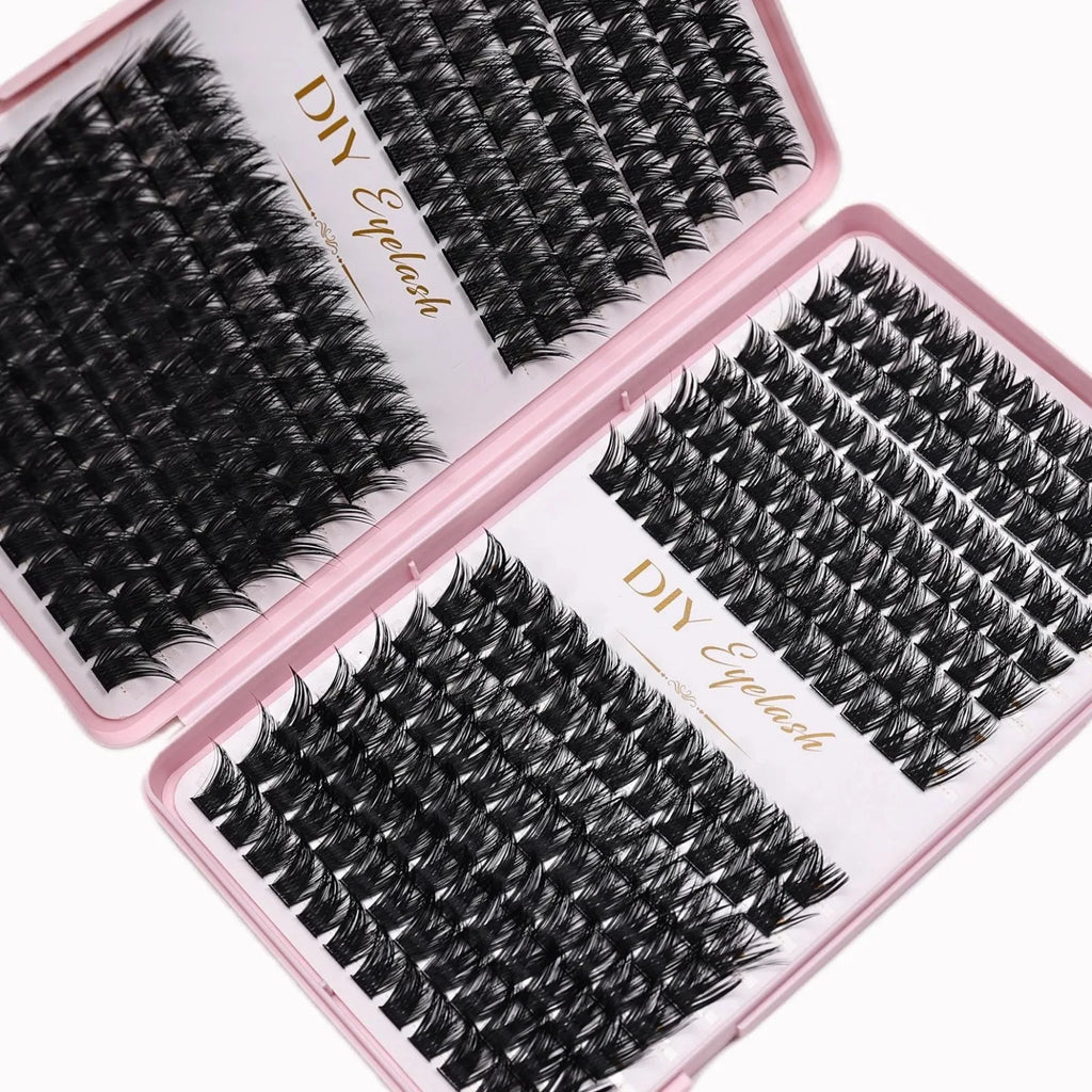 D Curl Lash Book Fluffy Volume & Individual Lash Clusters for DIY Extensions