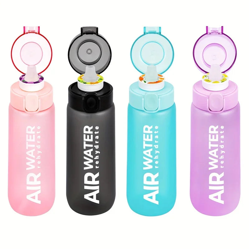 750ml Fruit Flavor Water Bottle with 7 Fruit Pods - Zero Sugar, Calorie-Free Sports Drinking Cup