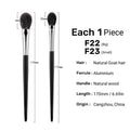 High-Quality Makeup Brush for Highlighting & Contouring - Natural Goat Hair