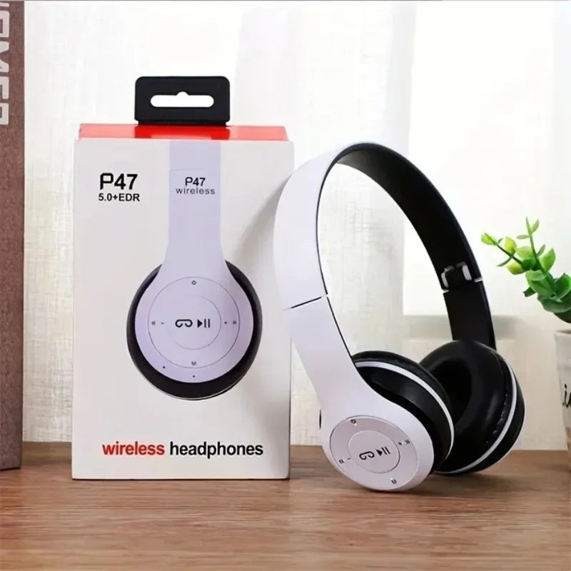 Wireless Bluetooth 5.0 Over-Ear Sports Headset with Foldable Design