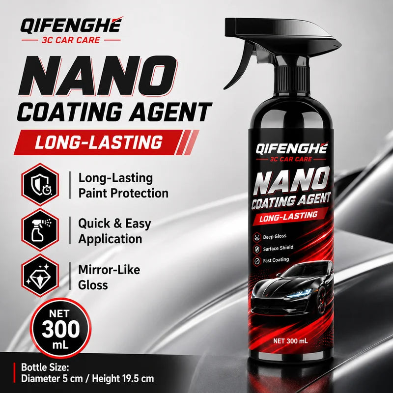 300ml Nano Car Paint Protection Coating - Long-Lasting Mirror Gloss