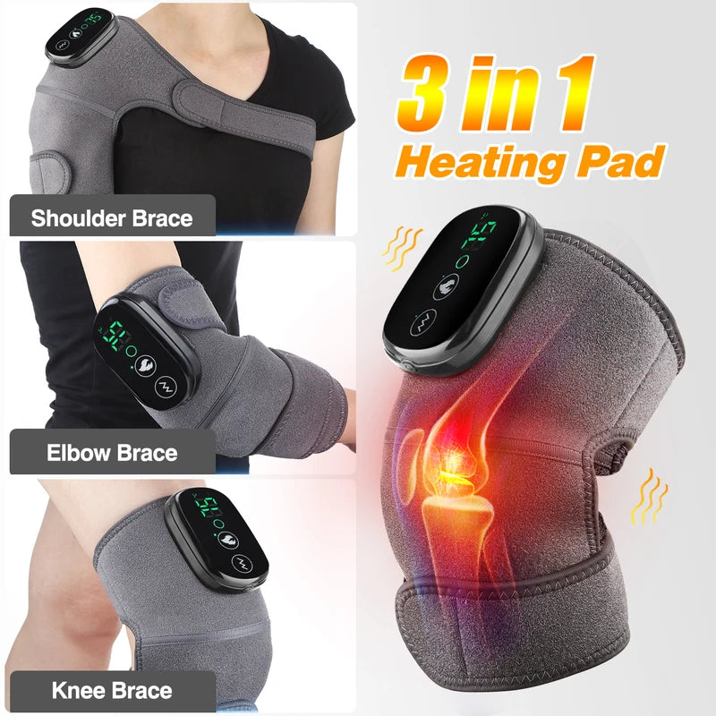 Electric Heating Knee Massager with Vibration Pad