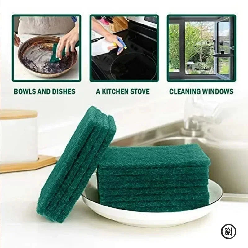 Grit-Free Reusable Kitchen Scrub Pads for Non-Stick & Delicate Surfaces