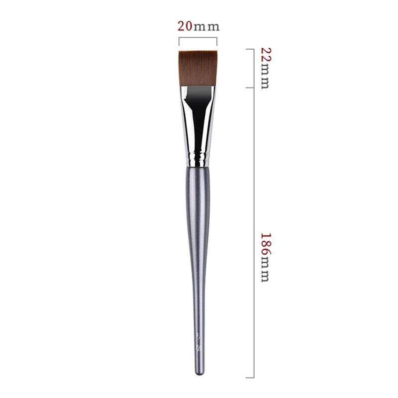 Professional Flat Top Square Foundation Makeup Brush - Synthetic Fiber BB Cream Brush