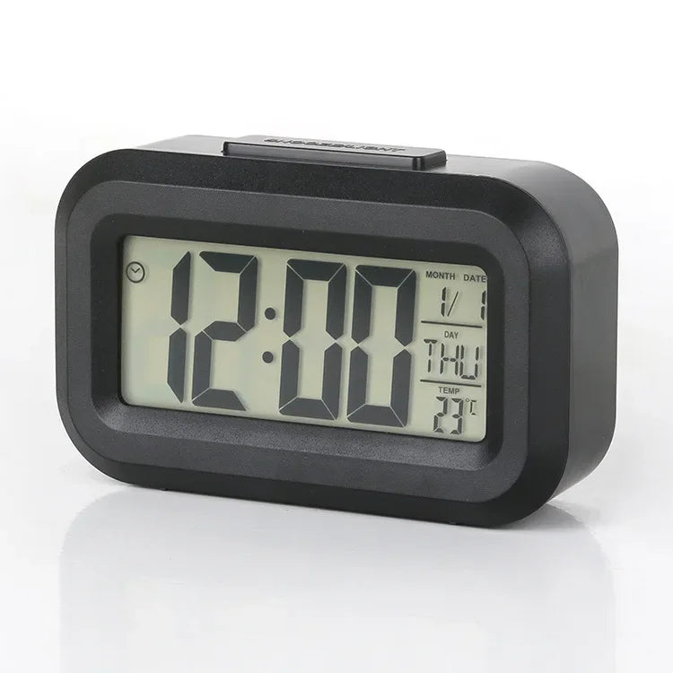 Digital Alarm Clock for Bedside and Home - Date, Temperature, Night Light, Snooze