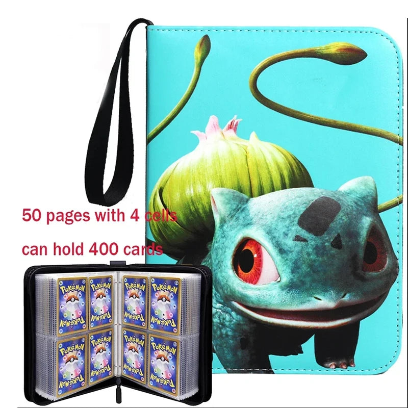 400PCS Toy Collection Photo Album Binder with Zipper and Card Holder