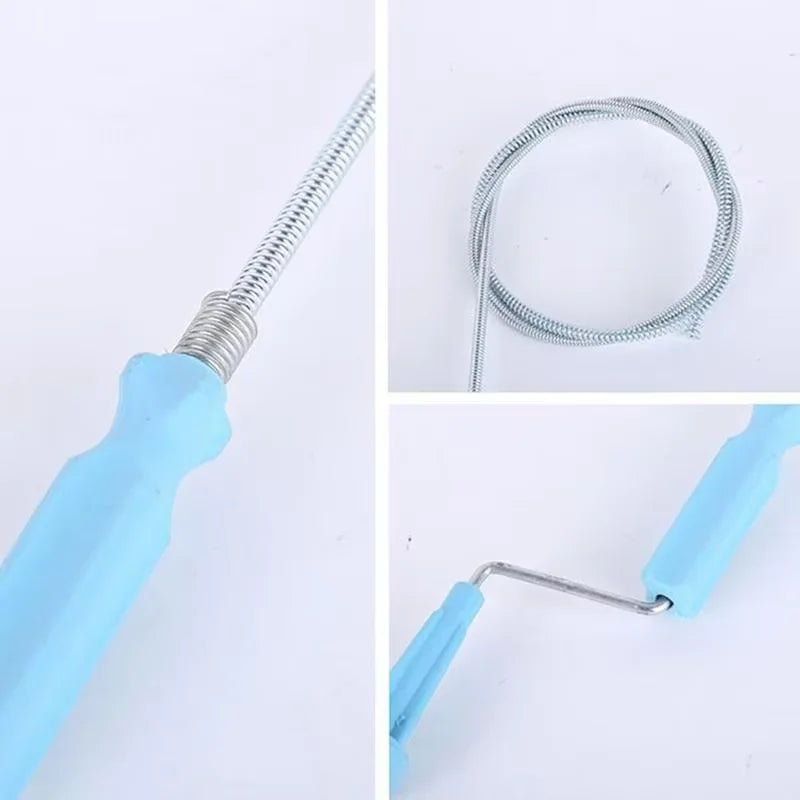 Flexible Drain Auger Snake Cleaner for Clogged Sinks & Sewer Pipes