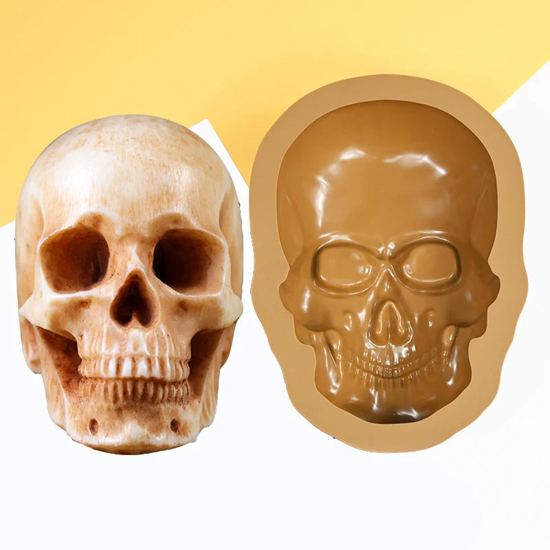 Halloween Skull Silicone Mold for Cake Chocolate Candy & Resin Crafting