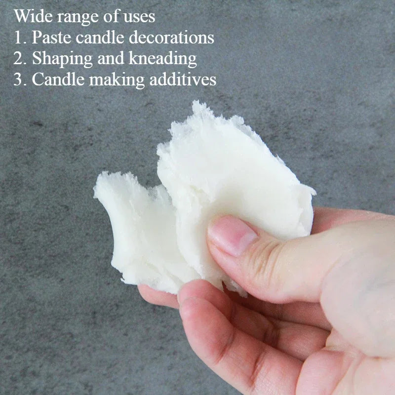 500g Microcrystalline Soft Wax Block for Candle Making & Aromatherapy