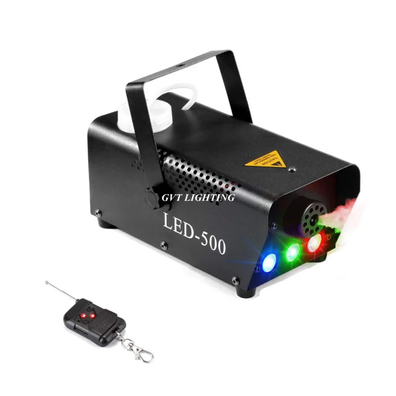 Remote Control LED Fog Machine 500W RGB Stage Effect Smoke Ejector