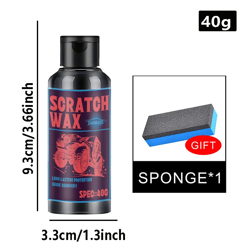 Car Scratch Repair Wax - Light Scratch & Swirl Remover for Paint Shine