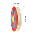 20-Inch Traditional Straw Archery Target with Colored Rope for Shooting Practice