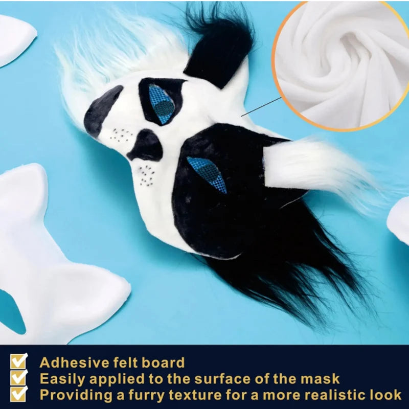 DIY Kids Pulp Mask Kit - Handmade Half Face Mask for Cosplay & Party