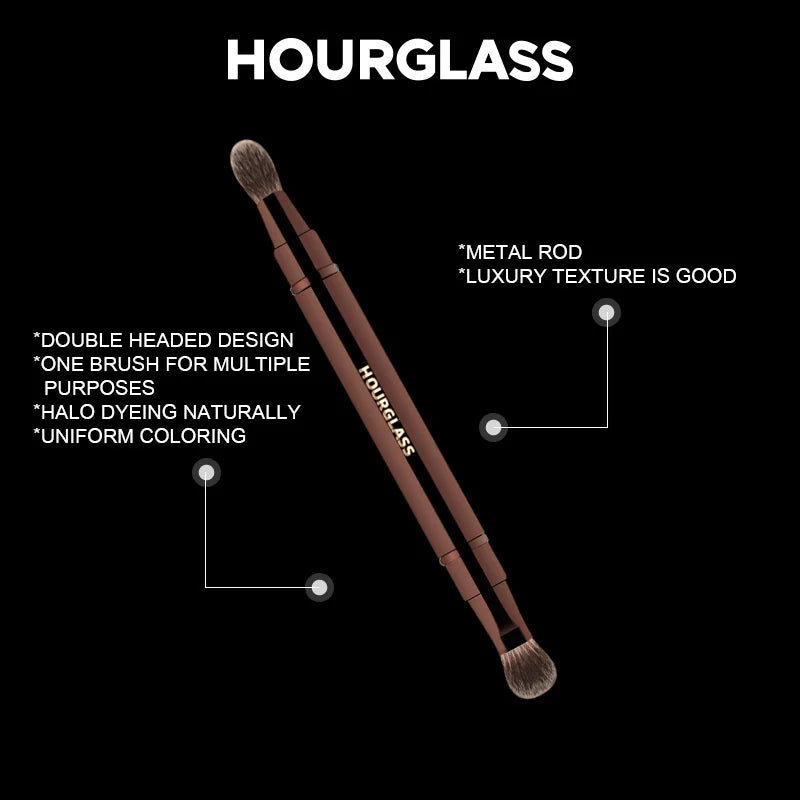 Double-Ended Makeup Brush for Eyeshadow - Retractable Eye Brush Tool