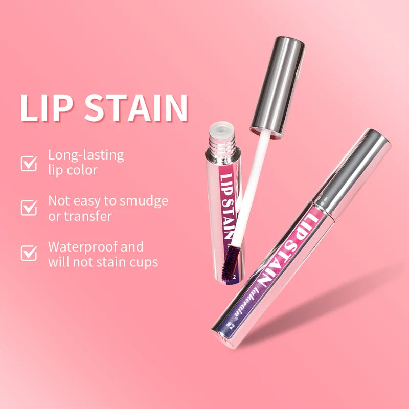 Peel Off Long Wear Lip Stain - Natural Shades, Water-Resistant & Hydrating