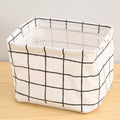 Cotton Hemp Storage Basket with Handheld Handle for Closet and Home Organization