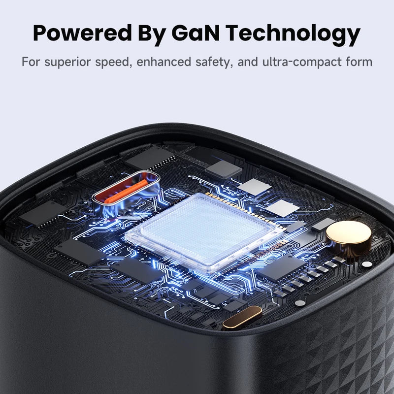 45W GaN USB-C Charger PD QC3.0 Fast Charging Power Adapter for Smartphones & Tablets