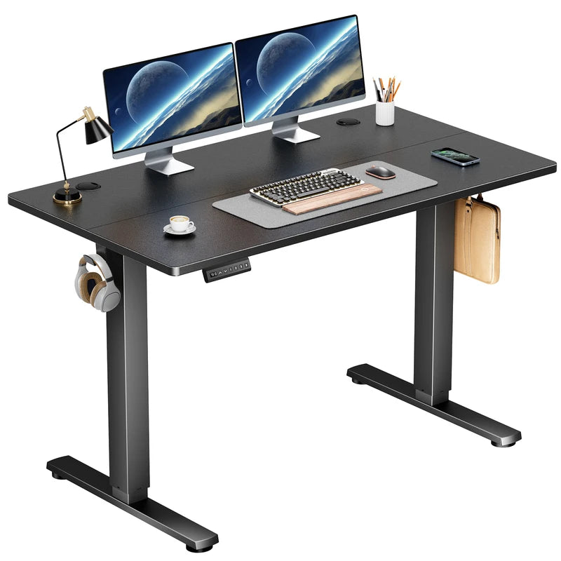 Electric Height Adjustable Standing Desk 40x24 Inch Sit-Stand Workstation