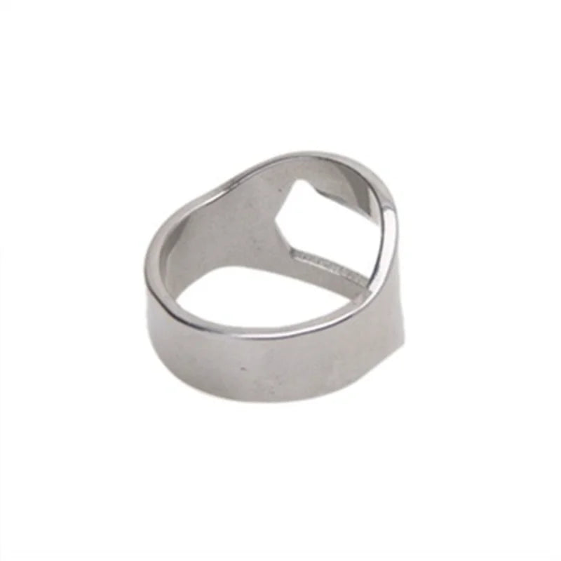 3 Pack Stainless Steel Finger Ring Bottle Opener Bar Tool Set
