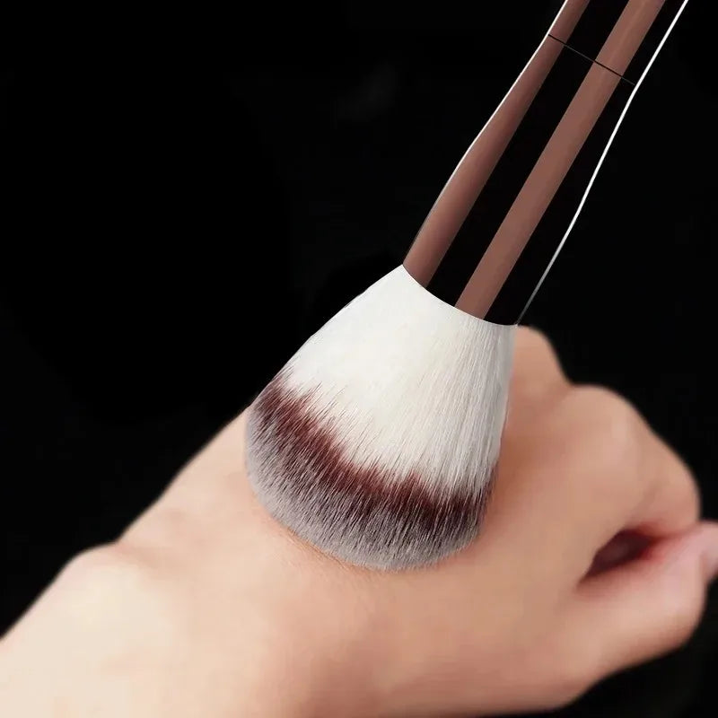 Double Head Makeup Brush for Face Contour Highlighter and Blush - Soft Fiber