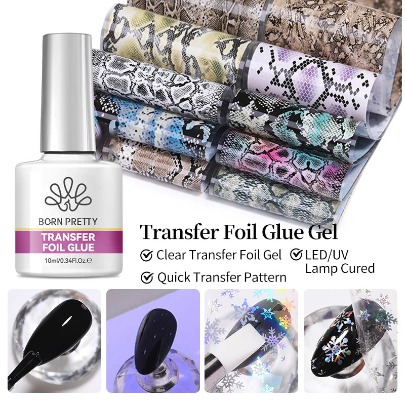 10ml Transfer Foil Nail Gel Polish for Nail Art & Manicure
