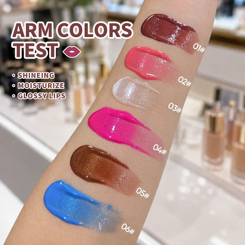 Vegan Metallic Lip Gloss - Custom Logo Pearlescent Lip Shine with Fine Shimmer