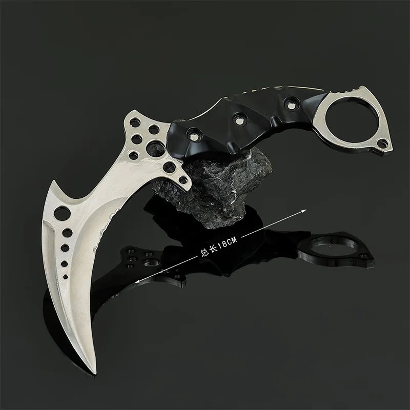 18cm Mechanical Claw Knife Model Toy - Metal Craft Ornament for Cosplay & Outdoor Play