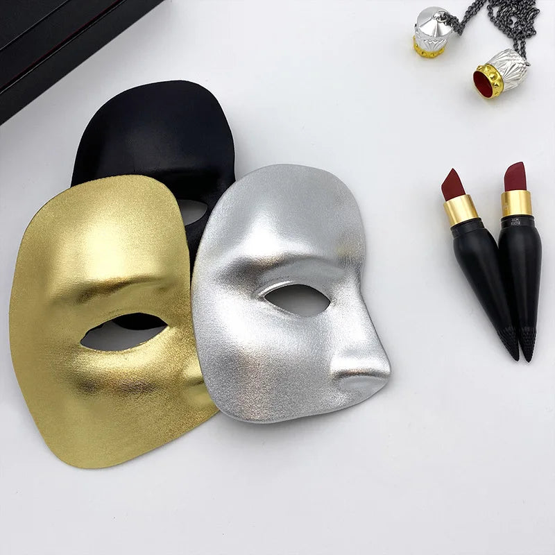 Half Face Masquerade Mask for Party Dance Halloween Unisex Costume Accessory