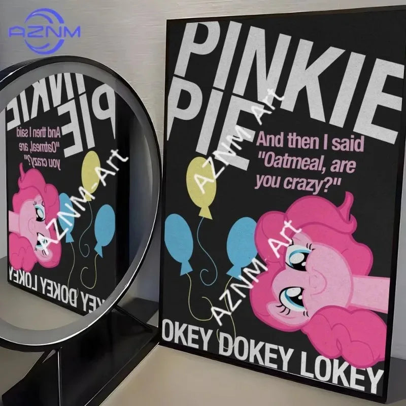 Cartoon P-Pony Poster for Home, Office & Dining Room Decor - Canvas Print