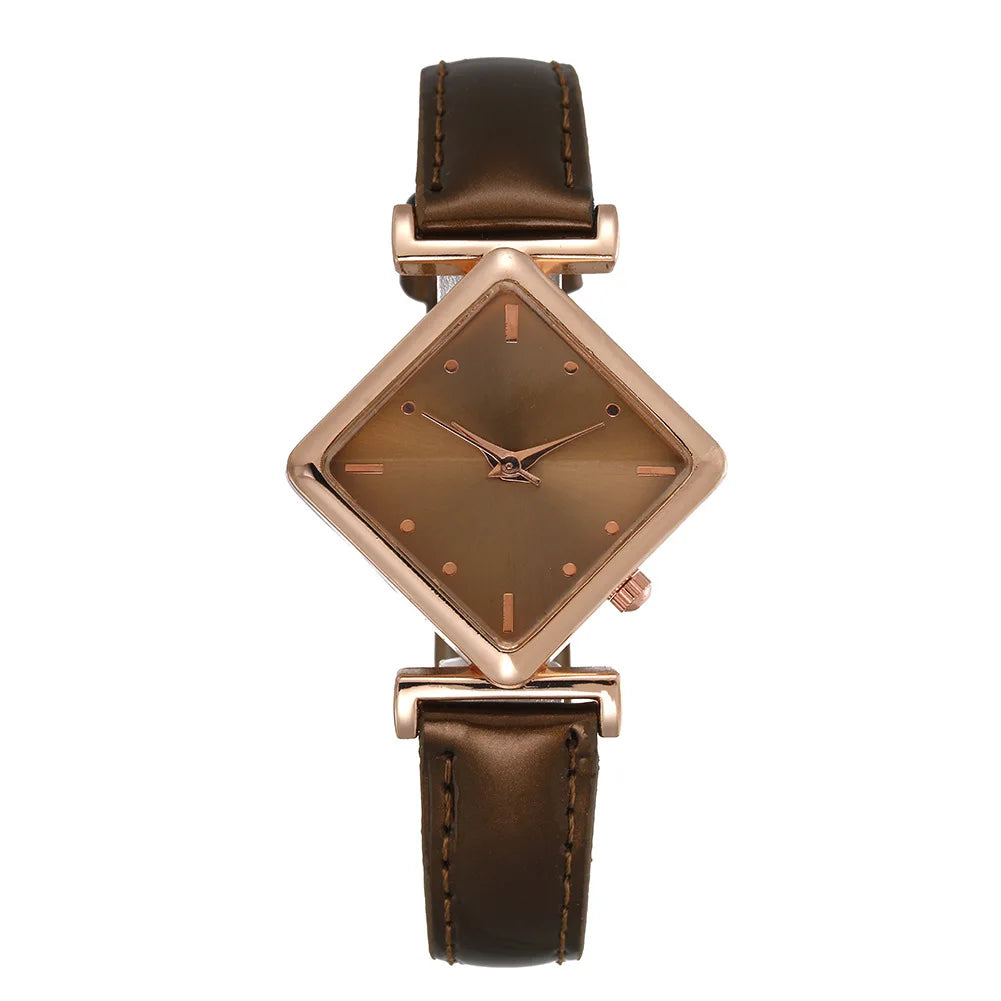 Women’s Quartz Wristwatch Leather Strap Ladies Watch Gift for Her
