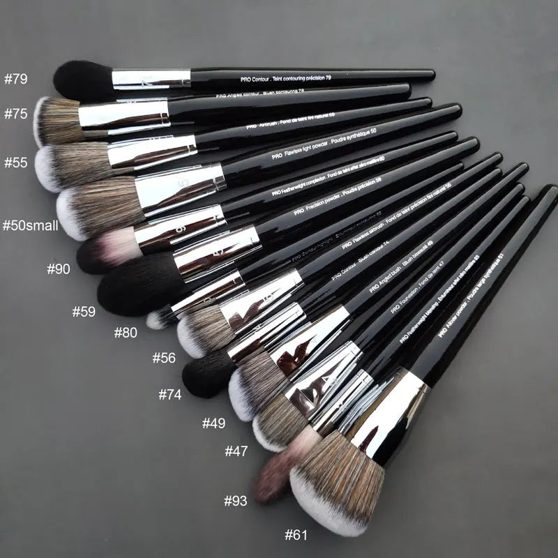 Professional Makeup Brush Set - Liquid, Powder, Eyeshadow, Concealer Tools
