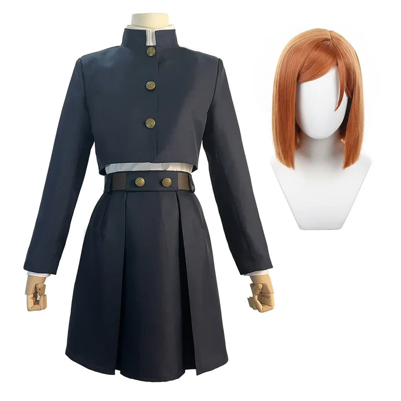 Jujutsu Kaisen Cosplay Costume with Wig for Halloween and Anime Fans