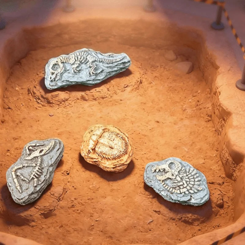 4pcs Micro Landscape Dinosaur Fossil Decorations - DIY Desktop Ornaments