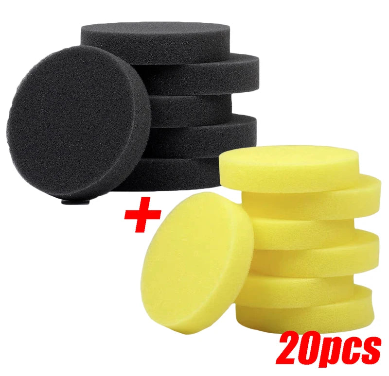 Car Waxing Polish Foam Sponges - High Density Applicator Pads for Detailing and Polishing